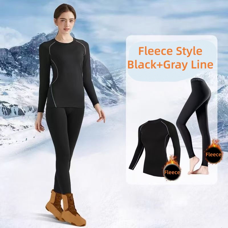 Fleece-Black/Gray Line