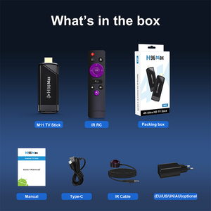 Più venduto H96 Max Android TV Stick 4K UHD dispositivo di Streaming multimediale con processore Quad Core telecomando WiFi RK3228A 2.4G - Product Image 6