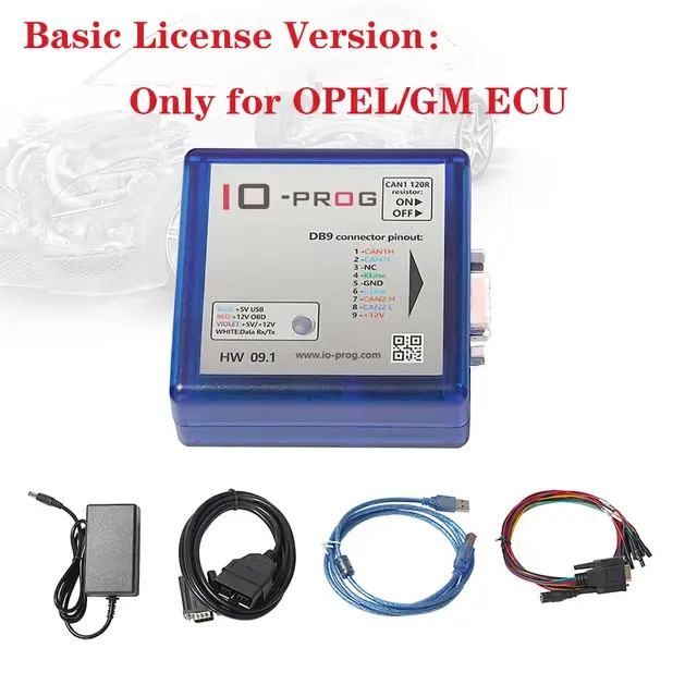 IO-PROG programmeur Version de base BD9 connecteur Pinout IO Prog même avec I/O Ter Minal Multi outil pour GM/OPEL ECU