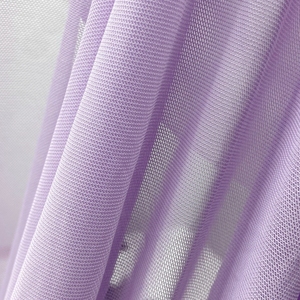 Malla transparente 95% poliéster 5% Spandex tejido sólido personalizado 100GSM tela de malla de red de energía blanca para traje de baño - Product Image 2