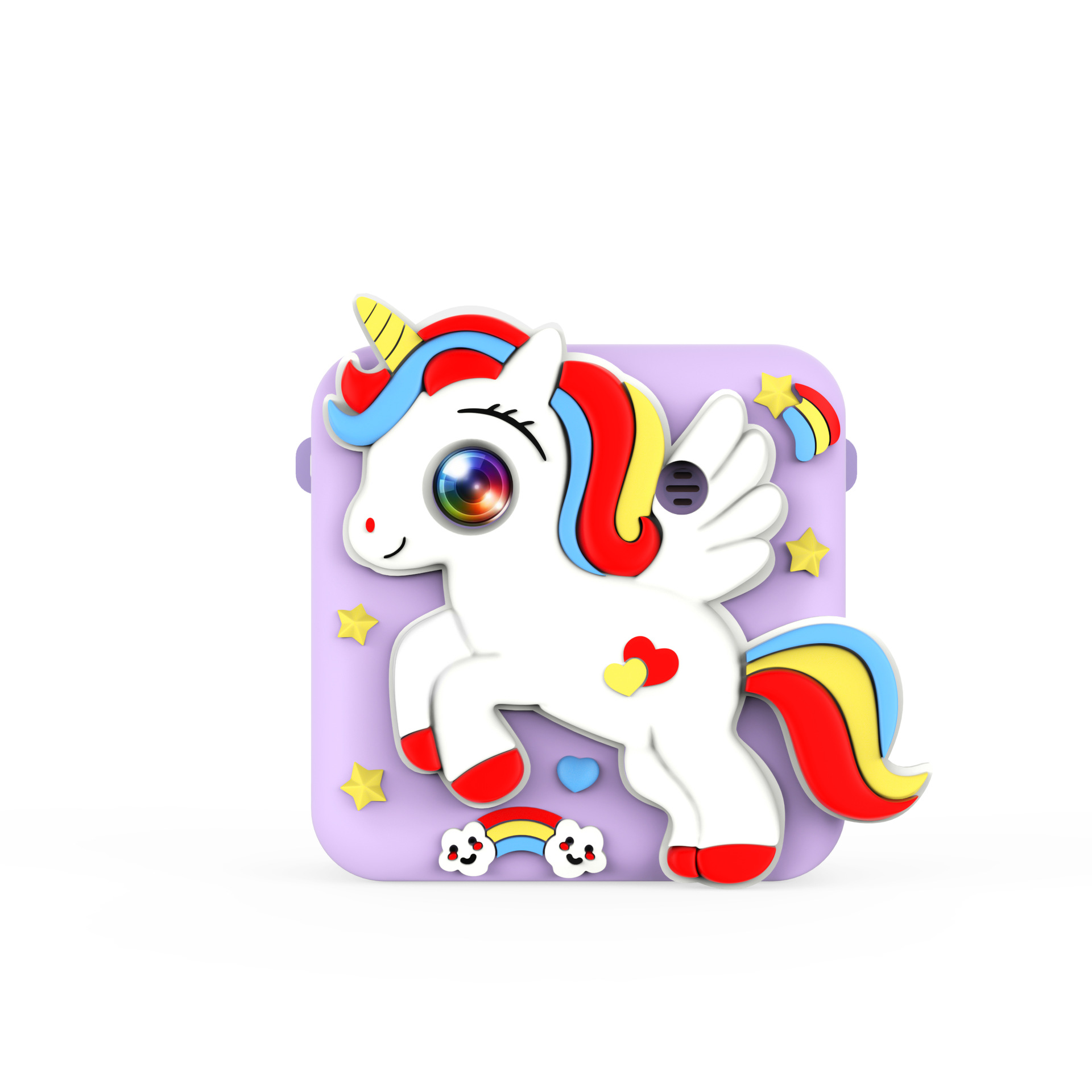 Unicornio morado
