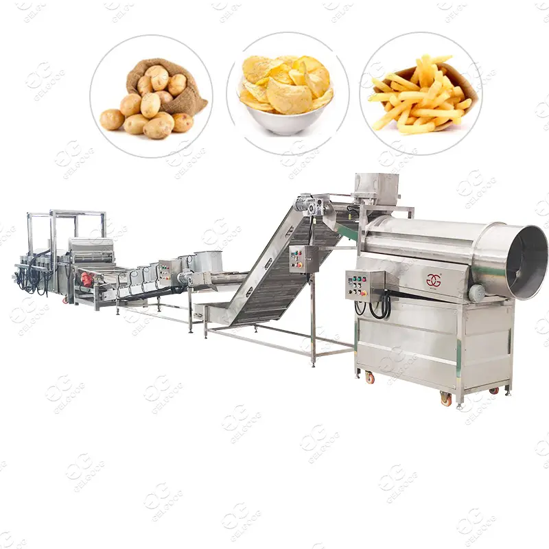 고효율 감자 튀김 생산 라인 파삭 만드는 기계 감자 선명 스틱 만드는 감자 칩 공장 비용