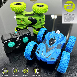 Toptan çift taraflı RC Flip 360 derece rotasyon 2.4G küçük uzaktan kumanda dublör araba RC oyuncak tırmanma Off-road RC Drift araba - Product Image 5