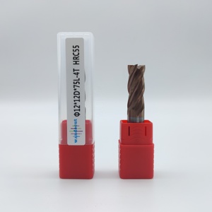 HRC55 yüksek hız 4-Flute freze kesicisi fabrika fiyat kesme aletleri ile ODM ve OEM desteği - Product Image 1