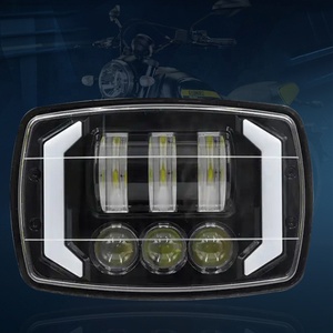 ไฟหน้ารถ LED ทรงสี่เหลี่ยม9-16V 15W สำหรับรถมอเตอร์ไซค์รถจี๊ป - Product Image 1