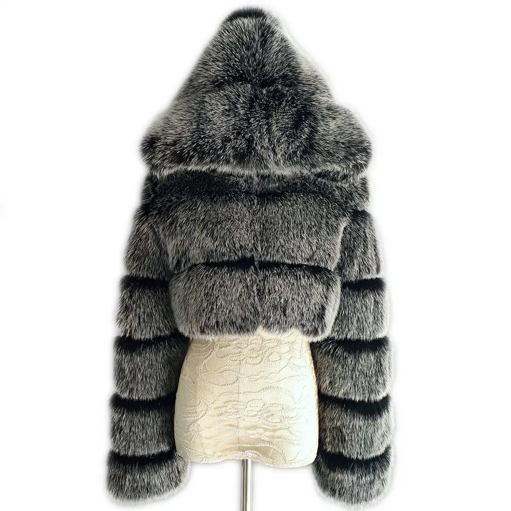 Fashionable girls winter coat Cowboy fur coat for women ladies clothes