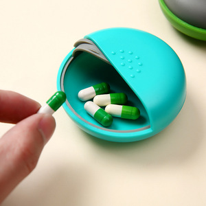 Kotak pil plastik portabel, wadah penyimpanan obat perjalanan dengan kompartemen wadah pil Mingguan - Product Image 3