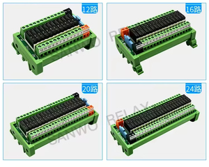 <strong>4</strong>-24 Channels PLC Control Board Relay Module Coil Voltage DC5V/12V/24V <strong>Input</strong> PNP/NPN APAN3124 Pluggable Relay 5A 1NO DIN Rail