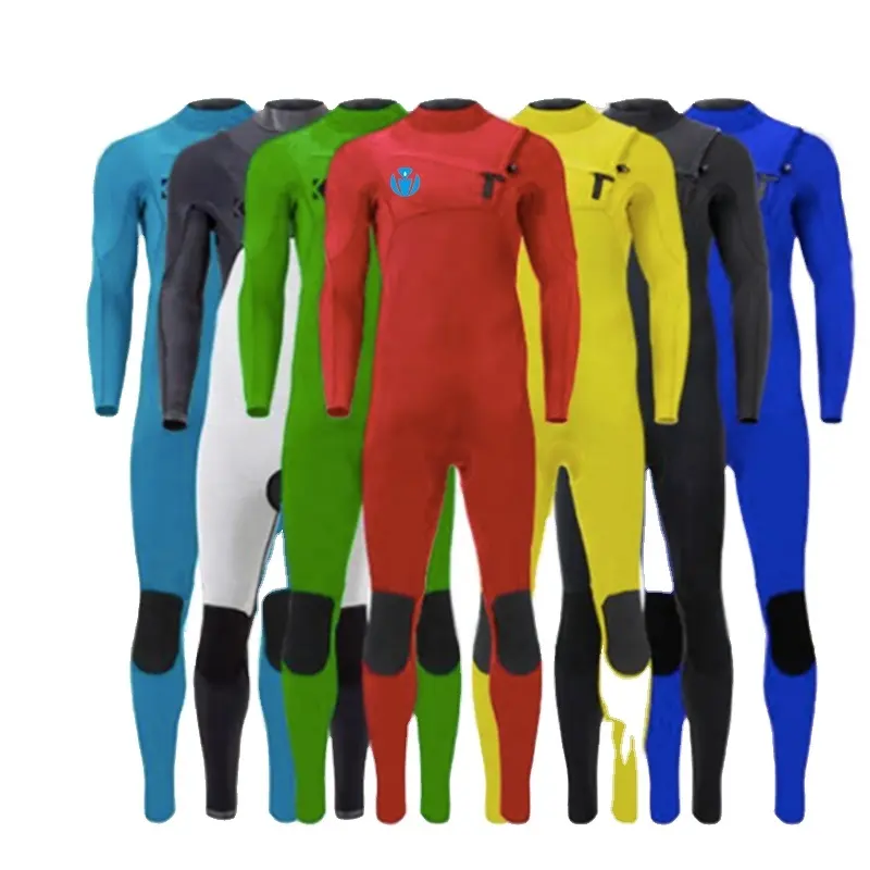 Bộ Đồ Cao Su Neoprene Đầy Màu Sắc Tùy Chỉnh DIVESTAR, Bộ Đồ Lặn Lướt Sóng 3/2Mm Có Khóa Kéo Ngực