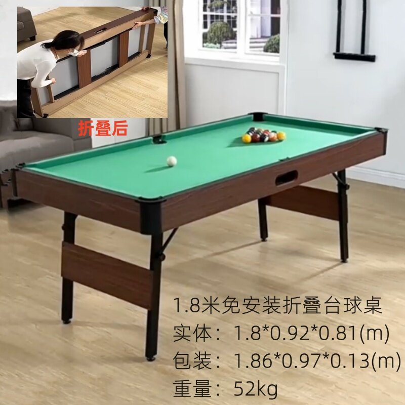 Mesa plegable de 18 metros con retorno automático de bolas.