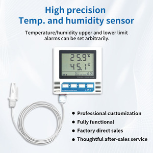 Sensor de temperatura y humedad JXCT, certificación GSP, cadena de frío, laboratorio, pantalla LCD Digital, Sensor de temperatura y humedad