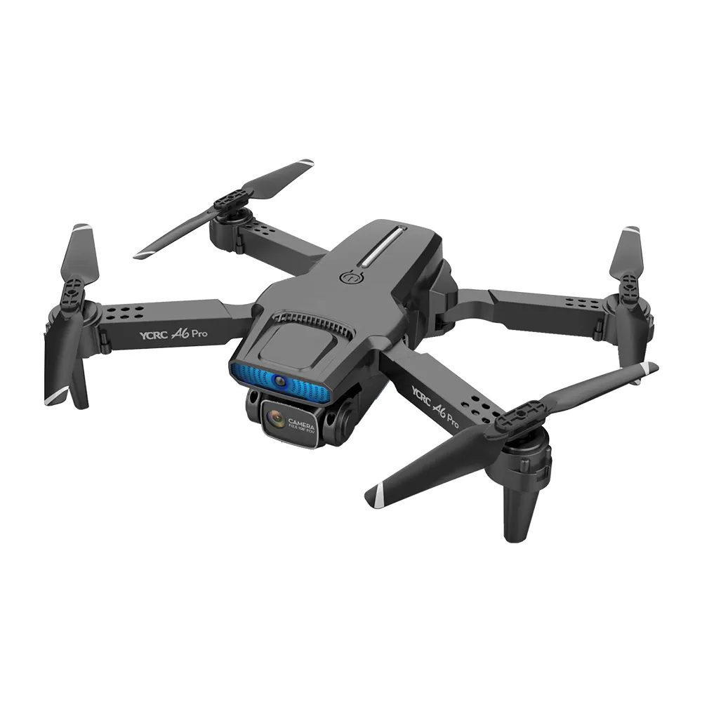 A6 Pro faltbarer optischer Flow RC-Drohne 4K HD Doppelkameras 360 Intelligentes Hindernisvermeidungs-Gesten Fotobild 1 Schlüssel zum Zurück