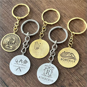 批发定制金属钥匙扣公司名称标志钥匙扣定制散装钥匙扣戒指 - Product Image 5