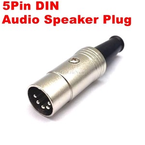 Cable de conector Midi DIN de 5 pines, adaptador de Audio, enchufe macho en línea, Conector de Cable de Audio para micrófono, enchufe de Terminal de Cable MIC - Product Image 1