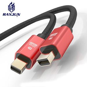 Mini DisplayPort 2,1 UHBR10 DP80 HD Cable USB Delgado chapado en oro para monitor de computadora HDTV Audio Video Micrófono - Product Image 2