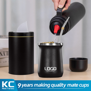 Özel arjantinli Yerba Mate çay bardağı bira kupası paslanmaz çelik yalıtımlı çift duvar vakum <span class=keywords><strong>8oz</strong></span> fincan