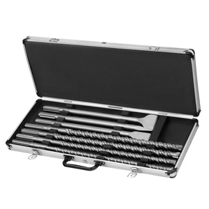 Set di punte e scalpello accessorio OEM Set SDS Max Bit confezionato in scatola di alluminio - Product Image 4