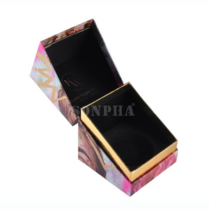 Kapaklı özel Logo baskı seramik mum kavanozu kutu ambalaj yapılmış karton konik pembe gül mum nakliye kutusu - Product Image 6