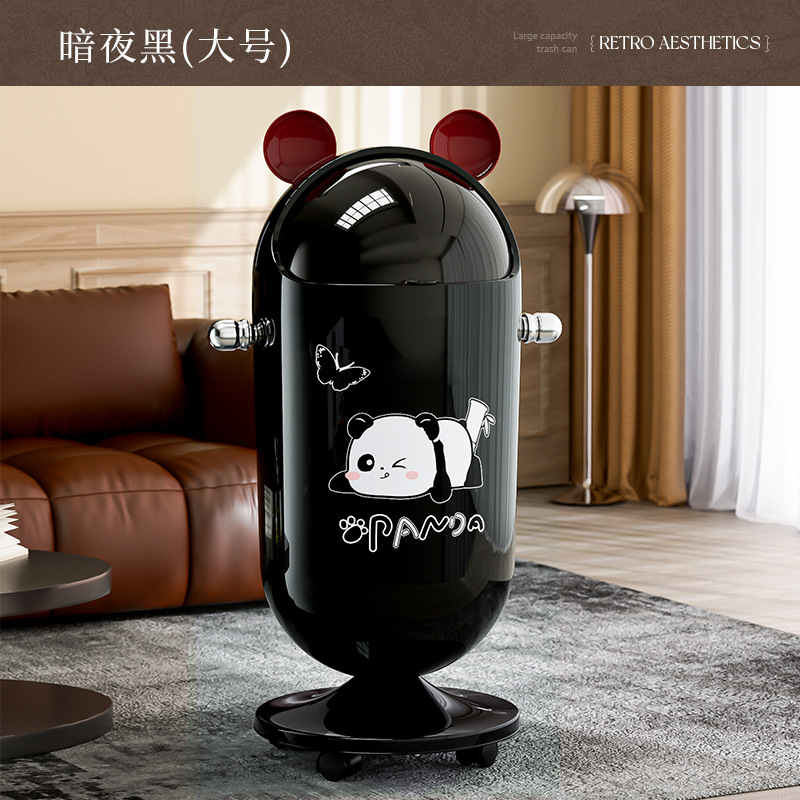 Kung Fu Panda Black 20L with Wheels