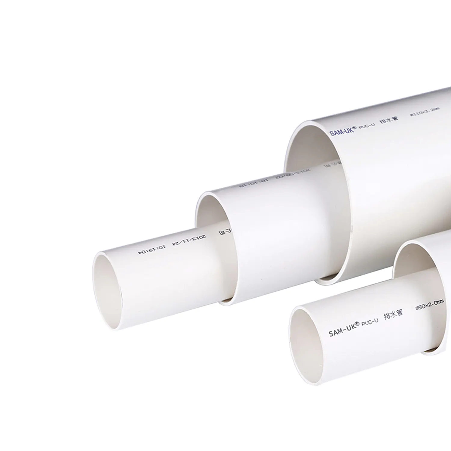 Customizável Tamanho pvc drenagem tubo 20-160mm rígida branco pvc água tubo melhor encanamento pvc tubos 100mm