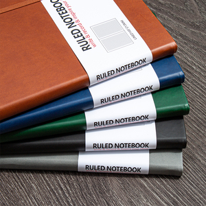 Wholesale Custom Logo A5 <strong>Notebook</strong> <strong>Elastic</strong> Strap Pen Holder Pu <strong>Notebook</strong> <strong>Printed</strong> Logo Diary Notepad Note Book PU Leather <strong>Notebook</strong> - Product Image 5