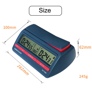 Schach Digital Memory Function Clock Profession elle Holz schach Timer Count Up Down Clock Spiel Mit Aufbewahrung tasche - Product Image 3