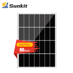 中国単結晶80w 90w 100w 70w 60w 28セルソーラーパネルPVモジュール工場 - Product Image 1