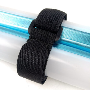 Goods in Stock <strong>Elastic</strong> Band Adjustable Hook and <strong>Loop</strong> Cable Strap Stretch Hook <strong>Loop</strong> Tape With Buckle 3/4&quot;x14&quot;