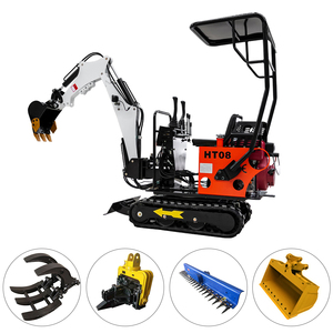 Form HT08 için Mini kepçe makine 0.8T Mini ekskavatör bahçe ekskavatörler - Product Image 5