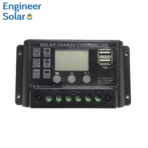 Regolatore di carica solare 12V/ 24V pannello solare regolabile Display LCD Dual USB impostazione PWM 10A Controller di carica - Product Image 1