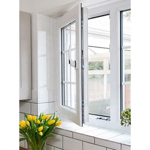 חום מבודד אנכיים UPVC תור הטיה Windows גרמניה חומרה כפול זכוכית <span class=keywords><strong>PVC</strong></span> חלון - Product Image 3