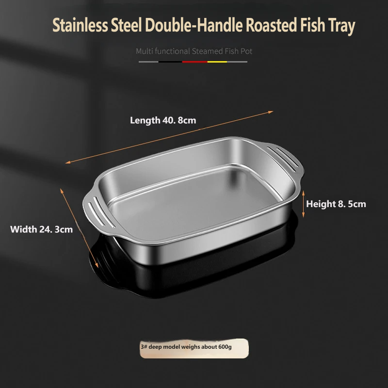 Plateau à poisson pour grill - Modèle profond - Grand : 41 cm