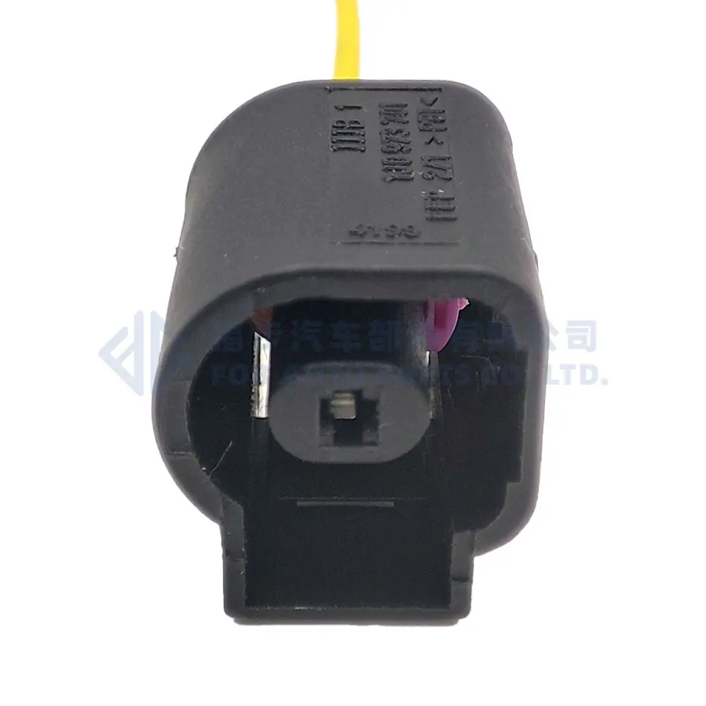 0090-408 soket klakson steker konektor Sensor tekanan minyak wanita untuk Jetta Golf GTI Passat 1J0973701 1J0973701A
