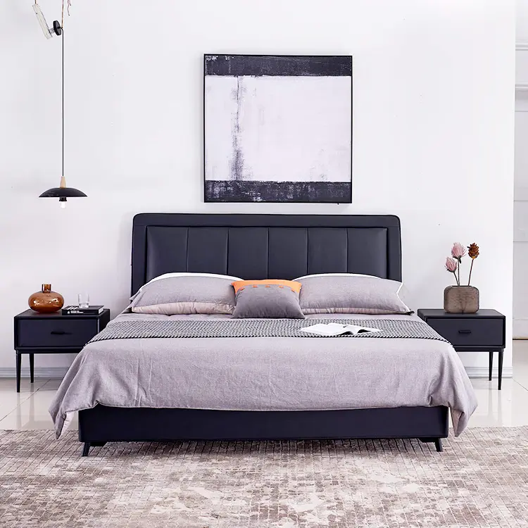 Hot Selling Italienisch Gute Qualität Bett Kingsize-Bettwäsche Fancy Bed Design Modernes Bett