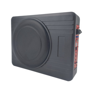超薄有源汽车音频低音炮强低音均方根座椅放大器扬声器原始设备制造商工厂10英寸铁12V 150瓦低音扬声器10英寸