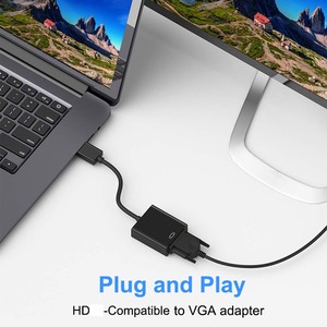 Factory Hot Selling 1080p Format HDTV <strong>VGA</strong> Video Converter Adapter Cheap Audio Cable HD <strong>Input</strong> Output Wire PVC Braid <strong>Computer</strong> - Product Image 5