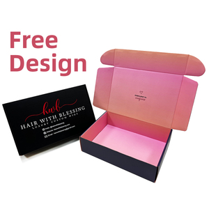 OEM biểu tượng tùy chỉnh in sang trọng sóng gấp Quà Tặng Giấy bao bì hộp các tông vận chuyển hộp bưu phẩm - Product Image 4