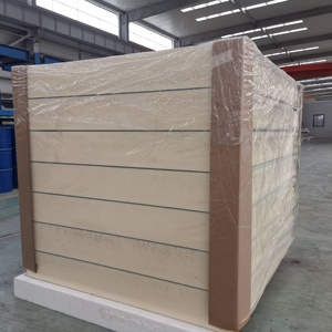 Panel dinding Interior Prefab 100mm/150mm/200mm Panel eksterior dinding sisi PU/PIR tahan api terisolasi untuk ruang dingin - Product Image 2