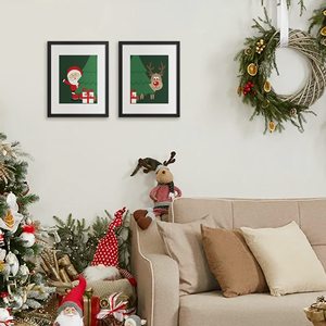 Resim çerçevesi 5 Set, ekran resimleri Mat ile 8x10 veya Mat olmadan 11x14, duvar galeri fotoğraf çerçeveleri, siyah - Product Image 4