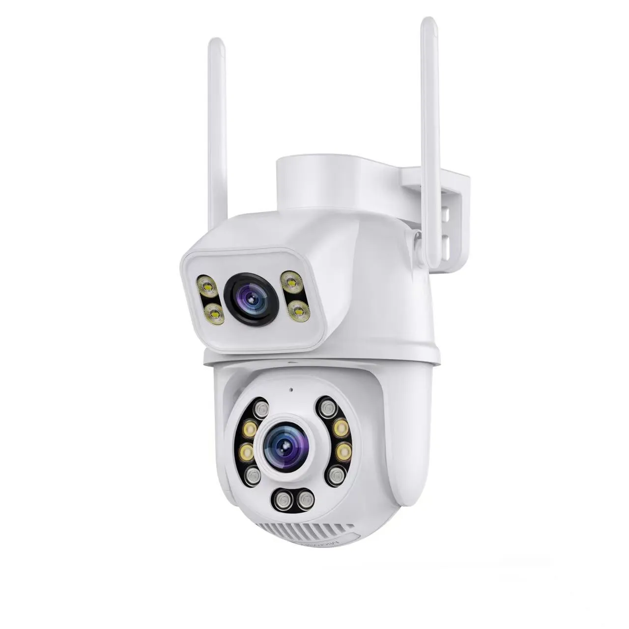 Doppia fotocamera 3MP obiettivo AI Autotracking telecamera di sorveglianza antintrusione umana per telecamera Wireless per visione notturna domestica