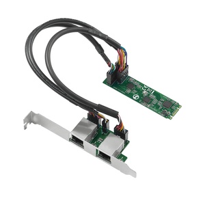 M.<strong>2</strong> Dual Port Lan Card Wired <strong>2</strong>.5 Gigabit Ngff B Key m Key Ethernet Desktop <strong>Computer</strong> Card for PXE - Product Image 1