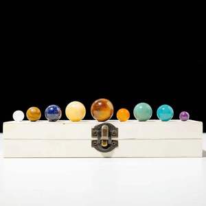 Dokuz gezegenler güneş sisteminin kristal küre masa gezegenler yaratıcı süsler doğal kristal cevheri ve cevher örnekleri - Product Image 6