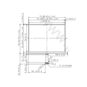 Original LS035Q7DD01 Sharp 3.54 inch 320x240 <strong>Memory</strong>-in-Pixel <strong>LCD</strong> <strong>Display</strong> <strong>With</strong> 6-bit parallel Industrial <strong>LCD</strong> <strong>Display</strong> - Product Image 1