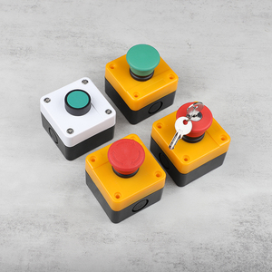22mm <strong>Box</strong> White Yellow Color Momentary <strong>Push</strong> <strong>Button</strong> Switch &amp; <strong>Box</strong> 1NO - Product Image 4