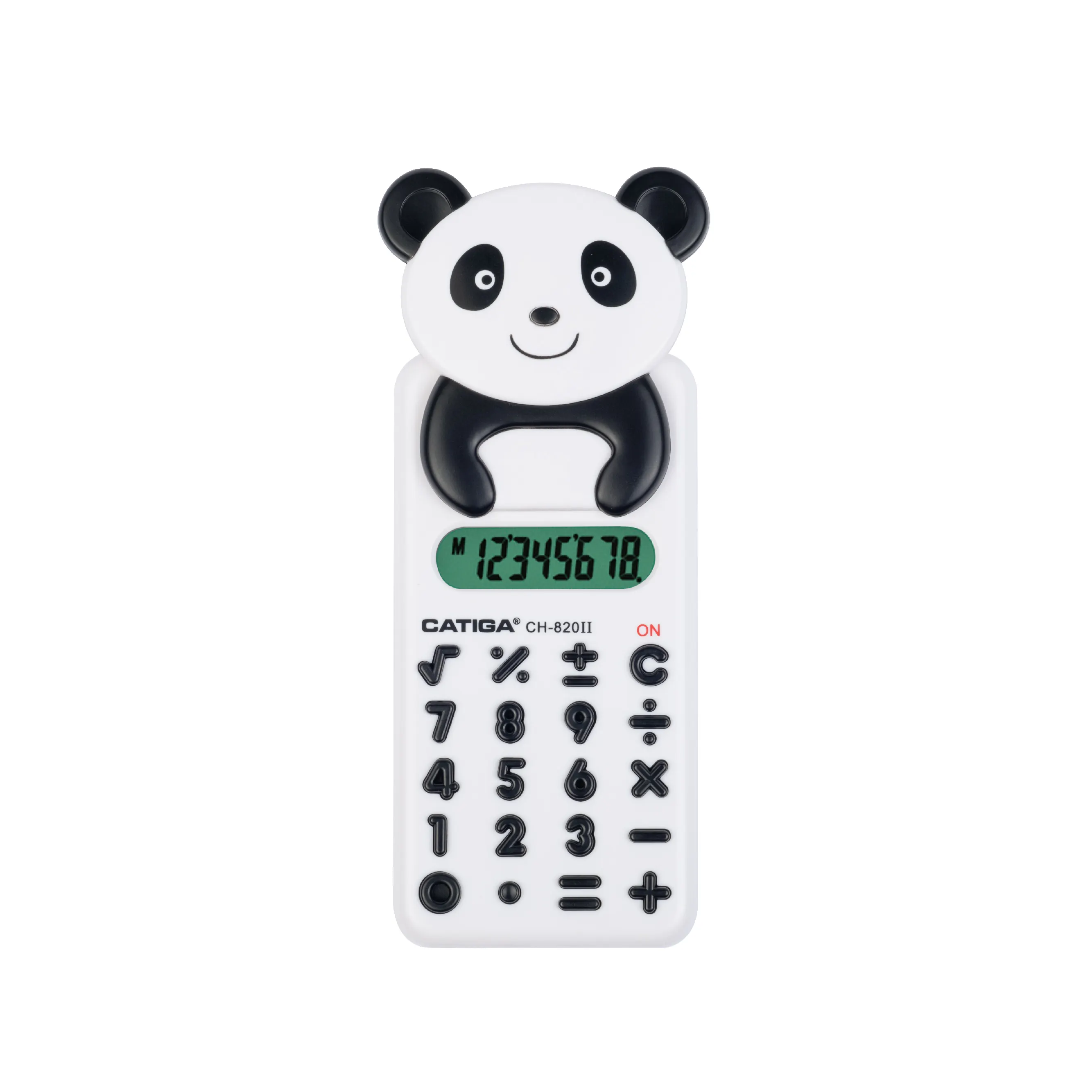 8 dígitos apariencia de dibujos animados Panda apariencia CATIGA calculadora solar calculadora electrónica calculadora de mano