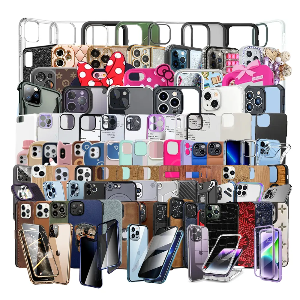 Dropshipping One-Stop Mixed Batch tutti i tipi Funda custodia posteriore per telefoni cellulari per iPhone i 15 14 13 12 11 pro max plus