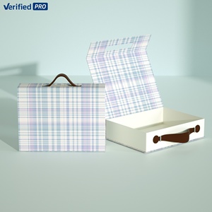 Yeniden el yapımı oyuncak ambalaj için özel kolu kutuları bavul hediye kutusu yürümeye başlayan çocuk giysileri - Product Image 1