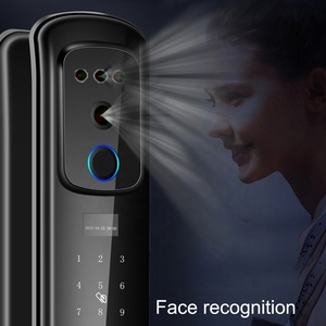 Tuya 3d yüz tanıma akıllı kapı kilidi elektrik güvenlik ev yüz tanıma parmak izi kapı kilit - Product Image 3