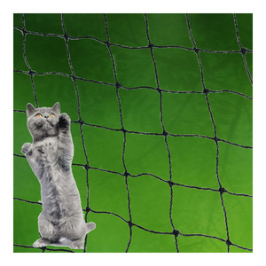 Durable UV Resistant Cat Balcony Net Wire Reinforced <strong>Mesh</strong> in Polyester Customizable Cutting &amp; Moulding Services