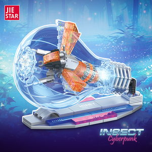 捷星<span class=keywords><strong>2025</strong></span>新款批发<span class=keywords><strong>Diy</strong></span>蜜蜂独角兽蜻蜓蝴蝶蝎子蜘蛛模型积木套装带光昆虫玩具